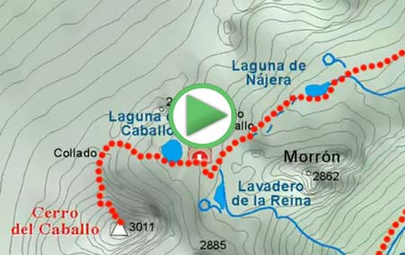 Animación de la ruta desde Lanjarón al Cerro del Caballo, por el río Lanjarón