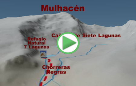 Animación de la Ruta desde Trevélez a la Cañada de Siete Lagunas