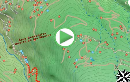 Animación virtual de la ruta por el Castañar de Lanjarón