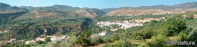 Municipio Albuñuelas en el Valle de Lecrín