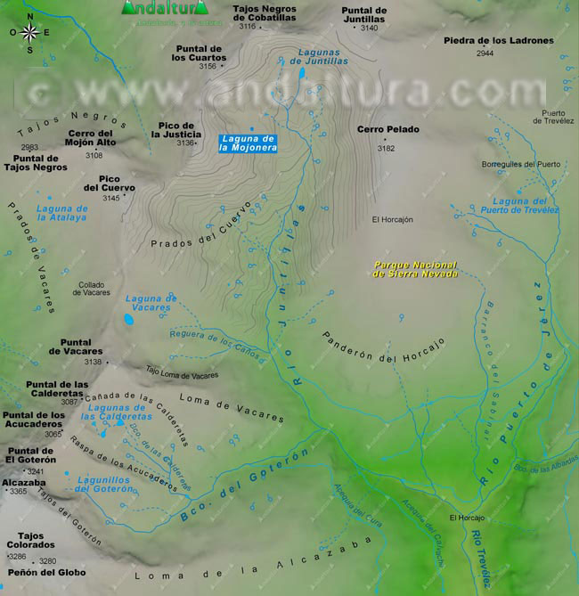 Mapa Laguna de la Mojonera