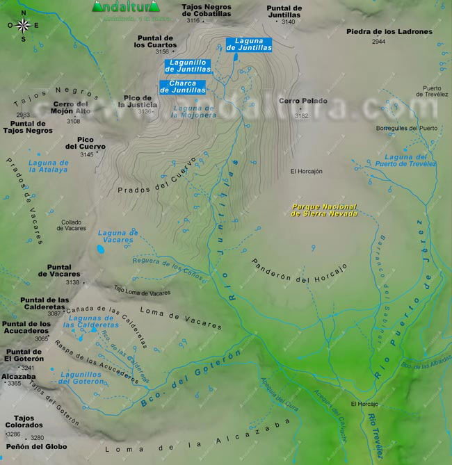 Mapa Laguna de Juntillas